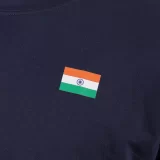 India-Flag Navy Blue Round Neck T-Shirt