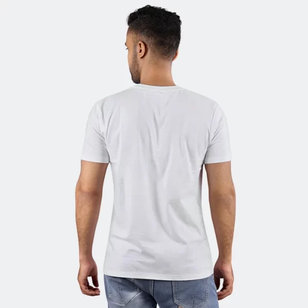 India Flag White Round Neck T-Shirt