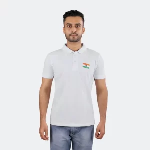 White-Polo-T-Shirt-with-Embroidered-Indian-Flag