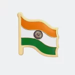 DESHPREM Flag Badge with Laple Pin - Stylish Brooch (Multicolor)